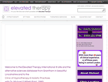 Tablet Screenshot of elevatedtherapy.org.uk